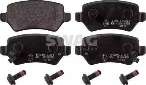 Swag 40 11 6153 - Brake Pad Set, disc brake www.autospares.lv