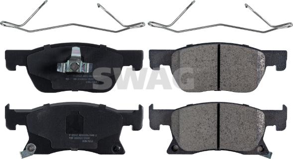 Swag 42 11 6239 - Bremžu uzliku kompl., Disku bremzes www.autospares.lv