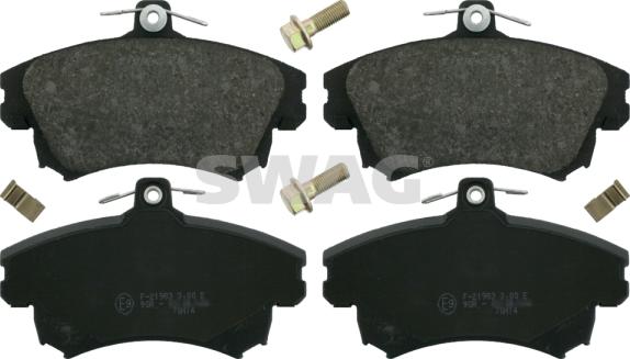 Swag 55 91 6214 - Brake Pad Set, disc brake www.autospares.lv