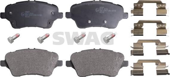 Swag 50 91 6940 - Тормозные колодки, дисковые, комплект www.autospares.lv