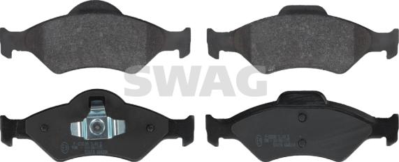 Swag 50 91 6400 - Тормозные колодки, дисковые, комплект www.autospares.lv