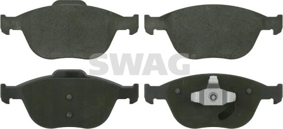 Swag 50 91 6570 - Тормозные колодки, дисковые, комплект www.autospares.lv