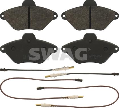 Swag 64 91 6415 - Тормозные колодки, дисковые, комплект www.autospares.lv