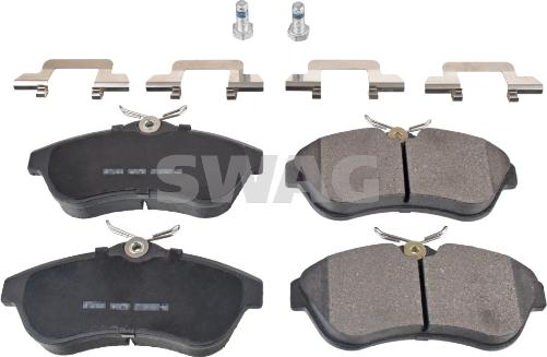 Swag 64 91 6591 - Тормозные колодки, дисковые, комплект www.autospares.lv