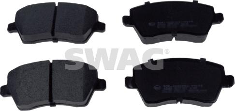 Swag 60 91 6523 - Тормозные колодки, дисковые, комплект www.autospares.lv