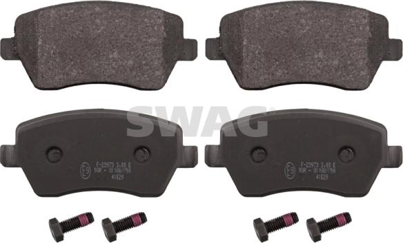 Swag 60 11 6180 - Brake Pad Set, disc brake www.autospares.lv