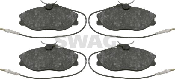 Swag 62 91 6431 - Bremžu uzliku kompl., Disku bremzes www.autospares.lv