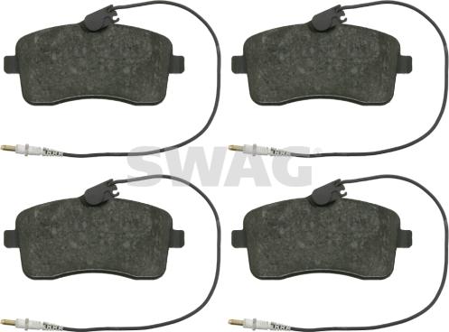 Swag 62 91 6547 - Brake Pad Set, disc brake www.autospares.lv