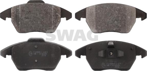 Swag 62 91 6850 - Тормозные колодки, дисковые, комплект www.autospares.lv