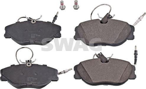 Swag 62 91 6224 - Brake Pad Set, disc brake www.autospares.lv