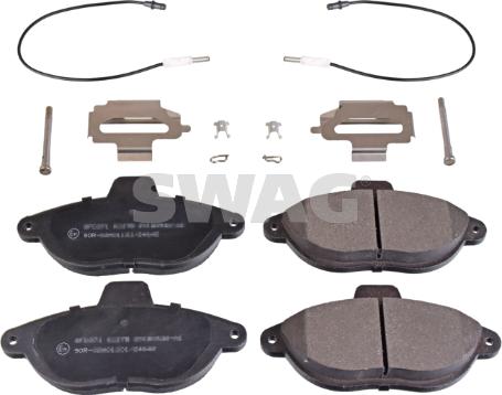 Swag 62 91 6225 - Brake Pad Set, disc brake www.autospares.lv