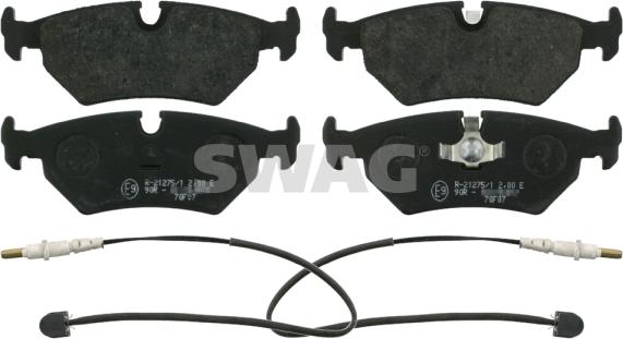 Swag 62 91 6223 - Тормозные колодки, дисковые, комплект www.autospares.lv