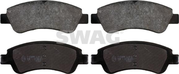 Swag 62 91 6765 - Тормозные колодки, дисковые, комплект www.autospares.lv