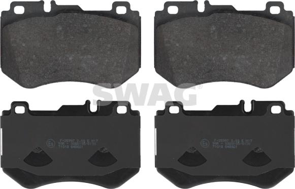 Swag 10 91 6987 - Brake Pad Set, disc brake www.autospares.lv