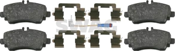 Swag 10 91 6439 - Brake Pad Set, disc brake autospares.lv