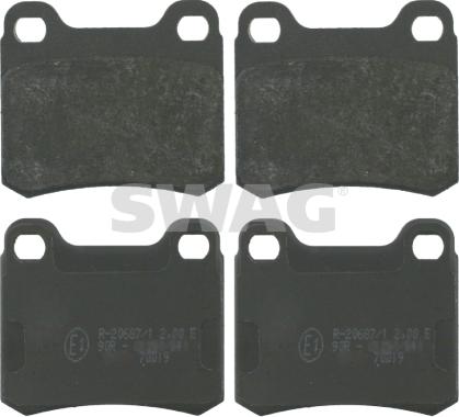 Swag 10 91 6156 - Brake Pad Set, disc brake www.autospares.lv