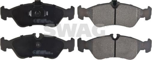 Swag 10 91 6160 - Тормозные колодки, дисковые, комплект www.autospares.lv