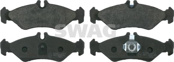 Swag 10 91 6162 - Тормозные колодки, дисковые, комплект www.autospares.lv