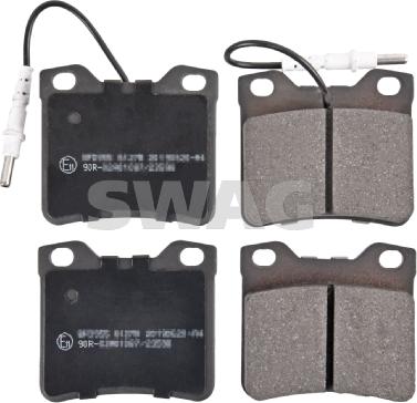 Swag 10 91 6173 - Bremžu uzliku kompl., Disku bremzes www.autospares.lv