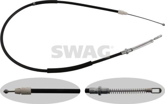 Swag 10 93 7273 - Cable, parking brake www.autospares.lv