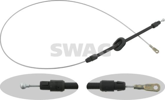 Swag 10 92 6730 - Cable, parking brake www.autospares.lv