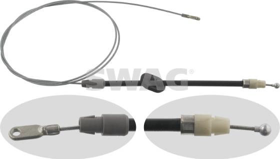 Swag 10 92 6729 - Cable, parking brake www.autospares.lv