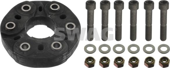 Swag 10 86 0031 - Шарнир, продольный вал www.autospares.lv