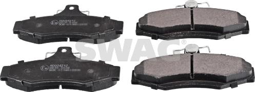 Swag 89 91 6507 - Тормозные колодки, дисковые, комплект www.autospares.lv