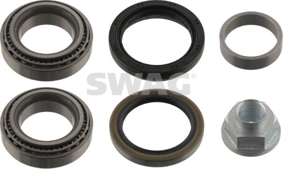 Swag 89 93 1453 - Подшипник ступицы колеса, комплект www.autospares.lv