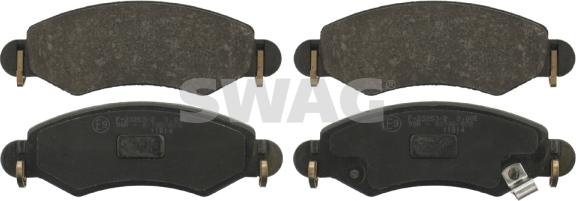 Swag 84 91 6794 - Тормозные колодки, дисковые, комплект www.autospares.lv