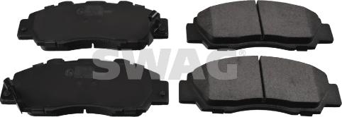 Swag 85 91 6551 - Тормозные колодки, дисковые, комплект www.autospares.lv