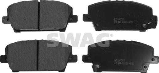 Swag 85 91 6802 - Brake Pad Set, disc brake www.autospares.lv