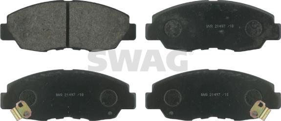 Swag 85 91 6296 - Bremžu uzliku kompl., Disku bremzes autospares.lv