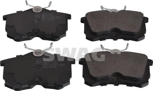 Swag 85 91 6790 - Brake Pad Set, disc brake www.autospares.lv