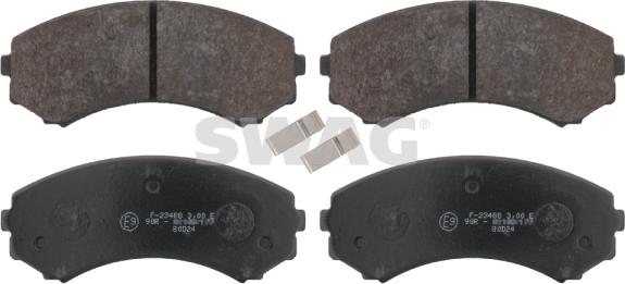 Swag 80 91 6582 - Brake Pad Set, disc brake www.autospares.lv