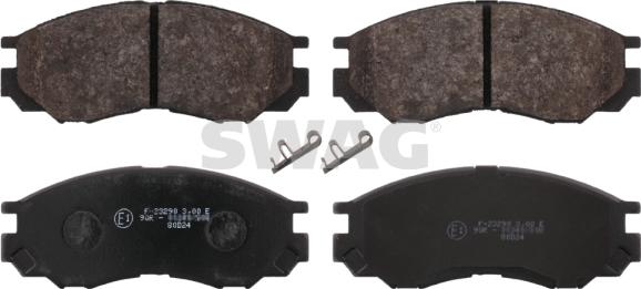 Swag 80 91 6645 - Brake Pad Set, disc brake www.autospares.lv