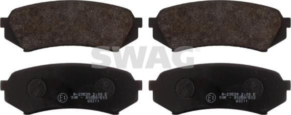 Swag 81 91 6731 - Brake Pad Set, disc brake www.autospares.lv