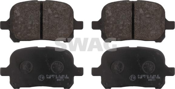 Swag 81 91 6724 - Brake Pad Set, disc brake www.autospares.lv