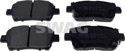 Swag 81 91 6725 - Тормозные колодки, дисковые, комплект www.autospares.lv