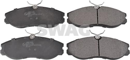 Swag 82 91 6264 - Тормозные колодки, дисковые, комплект www.autospares.lv