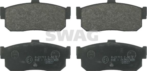 Swag 82 91 6271 - Bremžu uzliku kompl., Disku bremzes www.autospares.lv