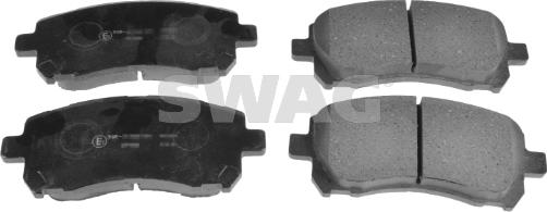 Swag 87 91 6660 - Тормозные колодки, дисковые, комплект www.autospares.lv