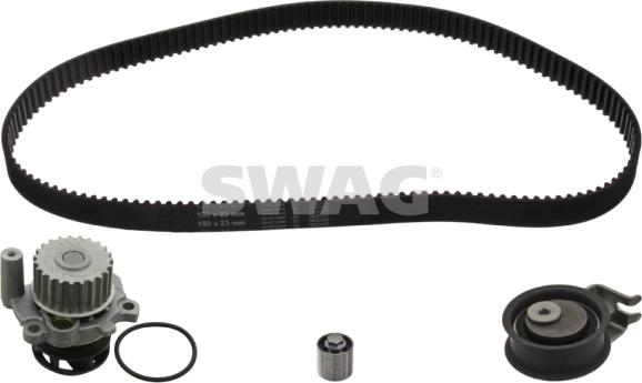 Swag 30 94 5115 - Водяной насос + комплект зубчатого ремня ГРМ www.autospares.lv