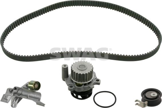 Swag 30 94 5128 - Водяной насос + комплект зубчатого ремня ГРМ www.autospares.lv