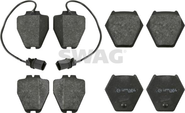 Swag 30 91 6456 - Brake Pad Set, disc brake www.autospares.lv