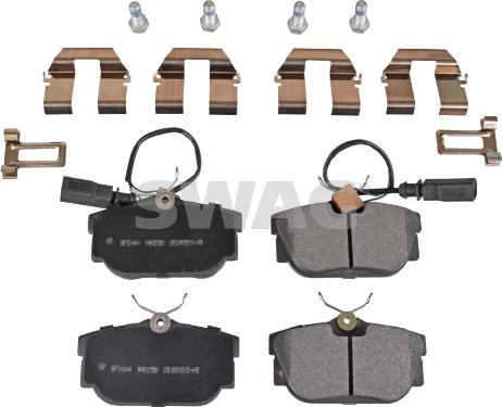 Swag 30 91 6408 - Brake Pad Set, disc brake www.autospares.lv