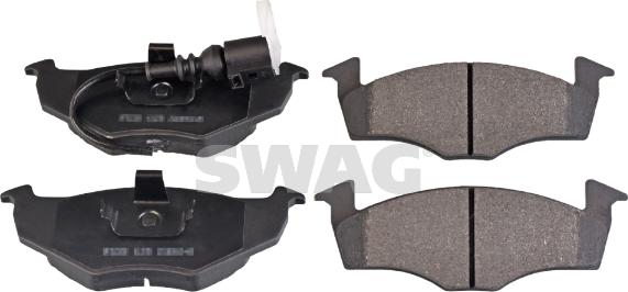 Swag 30 91 6482 - Тормозные колодки, дисковые, комплект www.autospares.lv