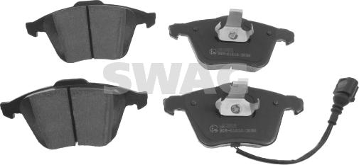 Swag 30 91 6538 - Тормозные колодки, дисковые, комплект www.autospares.lv