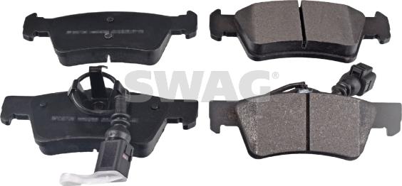 Swag 30 91 6669 - Тормозные колодки, дисковые, комплект www.autospares.lv