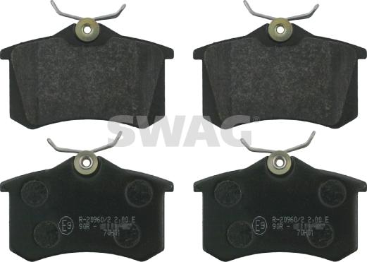 Swag 30 91 6146 - Brake Pad Set, disc brake www.autospares.lv